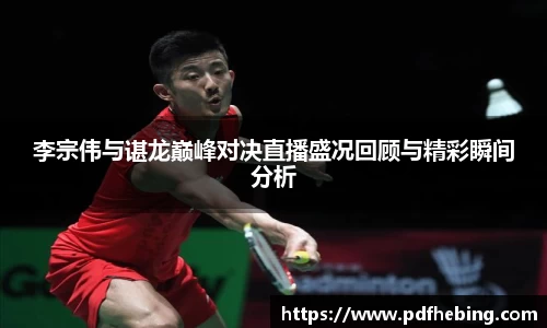 李宗伟与谌龙巅峰对决直播盛况回顾与精彩瞬间分析